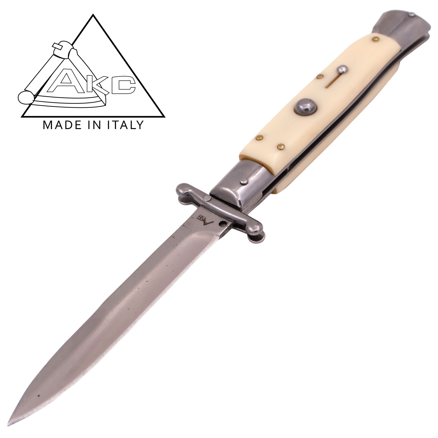 AKC 9.60 Inch Automatic Italiano Knife with Guard (Wild Bone)